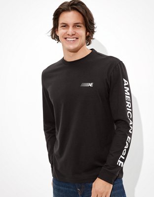 AE 24/7 Active Long-Sleeve Graphic T-Shirt