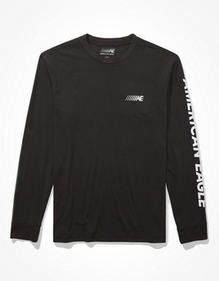 AE 24/7 Active Long-Sleeve Graphic T-Shirt