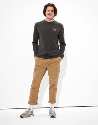 AE 24/7 Active Long-Sleeve Graphic T-Shirt