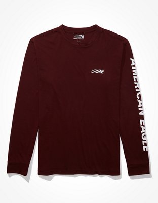 AE 24/7 Active Long-Sleeve Graphic T-Shirt