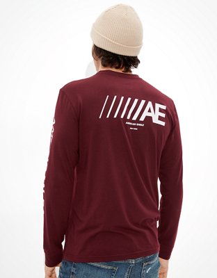 AE 24/7 Active Long-Sleeve Graphic T-Shirt