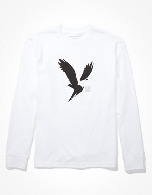 AE Long-Sleeve Logo Graphic T-Shirt