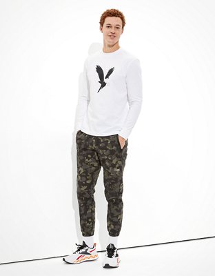Мужские футболки American Eagle AE Long-Sleeve Logo Graphic T-Shirt — фото 2