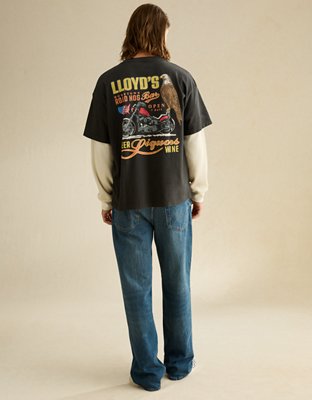 AE Boxy Fit Layered Graphic T-Shirt