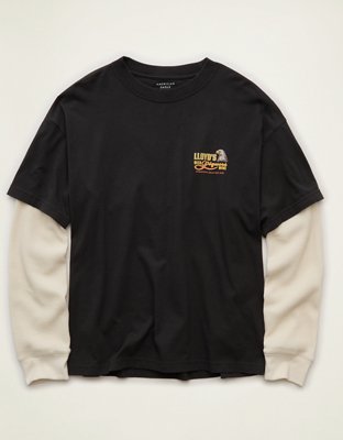 AE Boxy Fit Layered Graphic T-Shirt