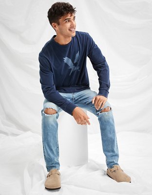 AE Super Soft T-shirt manga larga con icono