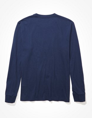 AE Super Soft Long-Sleeve Eagle Graphic T-Shirt