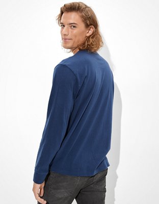 AE Super Soft Long-Sleeve Eagle Graphic T-Shirt