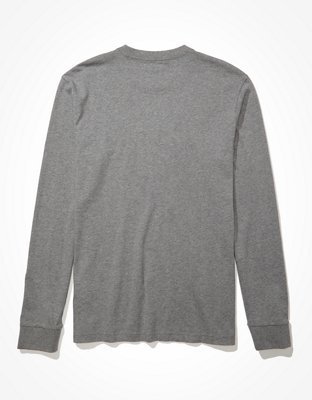 AE Super Soft Long-Sleeve Eagle Graphic T-Shirt