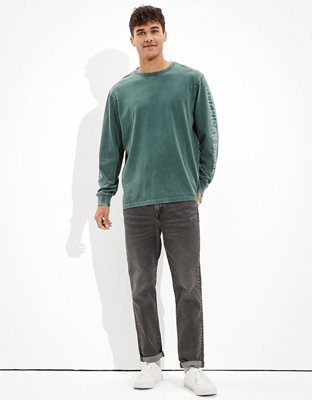 Мужские футболки American Eagle AE Super Soft Icon Long-Sleeve Graphic T-Shirt — фото 4