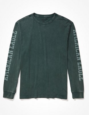 Мужские футболки American Eagle AE Super Soft Icon Long-Sleeve Graphic T-Shirt — фото 3