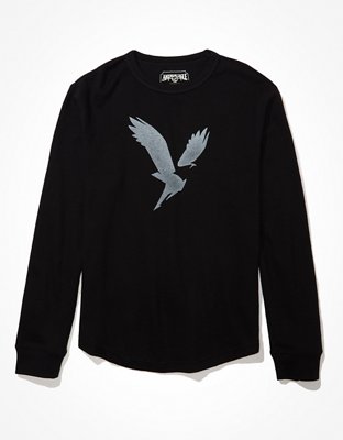 Мужские рубашки American Eagle AE Super Soft Graphic Thermal Shirt — фото 3