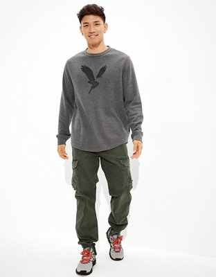 Мужские рубашки American Eagle AE Graphic Thermal Shirt — фото 4