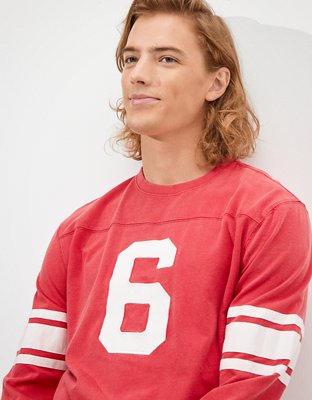 Мужские футболки American Eagle AE Super Soft Vintage Long-Sleeve Graphic T-Shirt — фото 5