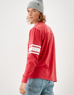 Мужские футболки American Eagle AE Super Soft Vintage Long-Sleeve Graphic T-Shirt — фото 3