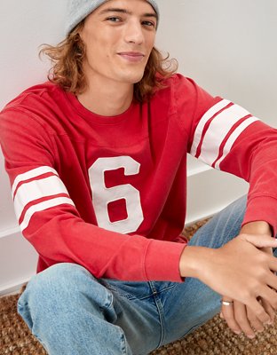 AE Super Soft Vintage Long-Sleeve Graphic T-Shirt