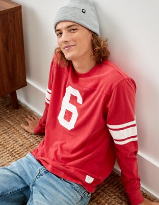 Мужские футболки American Eagle AE Super Soft Vintage Long-Sleeve Graphic T-Shirt — фото 4