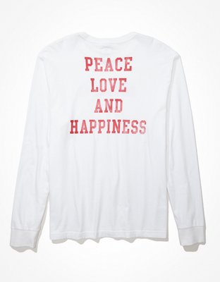 Мужские футболки American Eagle AE x Peanuts Super Soft Long-Sleeve Graphic T-Shirt — фото 4