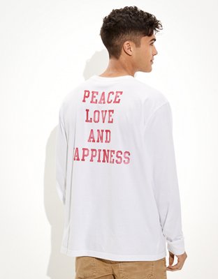 Мужские футболки American Eagle AE x Peanuts Super Soft Long-Sleeve Graphic T-Shirt — фото 3
