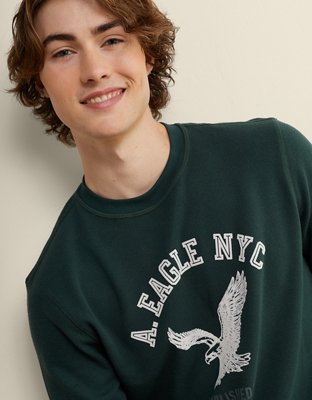 AE Standard Fit Long-Sleeve Graphic Thermal T-Shirt