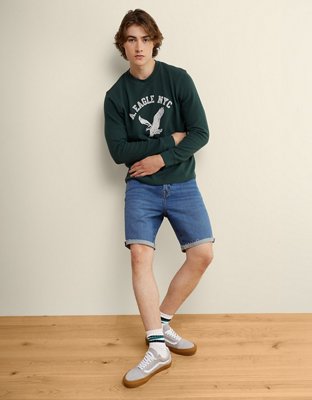 AE Standard Fit Long-Sleeve Graphic Thermal T-Shirt