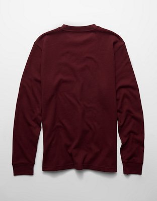AE Standard Fit Long-Sleeve Graphic Thermal T-Shirt