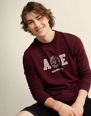 AE Standard Fit Long-Sleeve Graphic Thermal T-Shirt