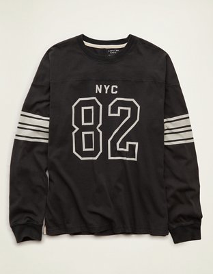 AE Relaxed Fit Long-Sleeve Varsity Graphic T-Shirt