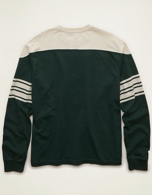 AE Relaxed Fit Long-Sleeve Varsity Graphic T-Shirt