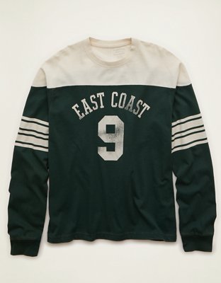 AE Relaxed Fit Long-Sleeve Varsity Graphic T-Shirt | American Eagle