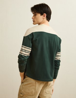 AE Relaxed Fit Long-Sleeve Varsity Graphic T-Shirt