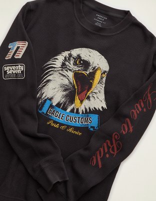 AE Standard Fit Graphic Thermal Shirt