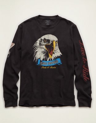 AE Standard Fit Graphic Thermal Shirt