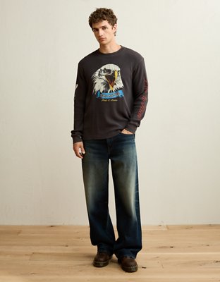 AE Standard Fit Graphic Thermal Shirt