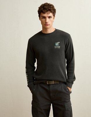 AE Standard Fit Graphic Thermal Shirt