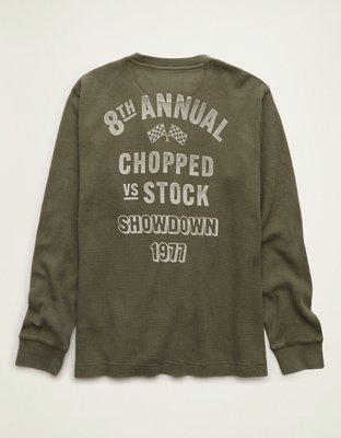 AE Standard Fit Graphic Thermal Shirt
