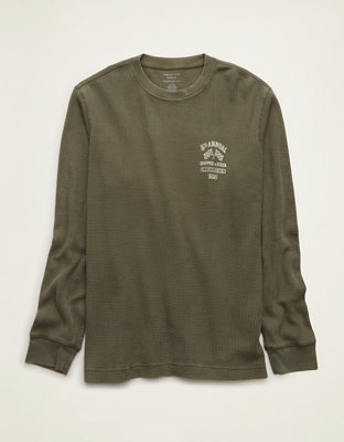AE Standard Fit Graphic Thermal Shirt