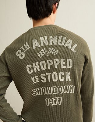 AE Standard Fit Graphic Thermal Shirt