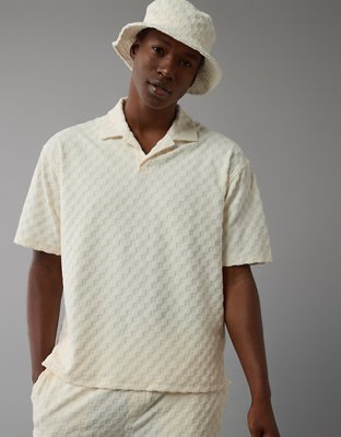 AE Terry Cloth Textured Polo Shirt