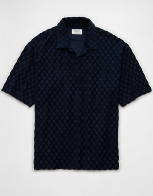 AE Terry Cloth Textured Polo Shirt