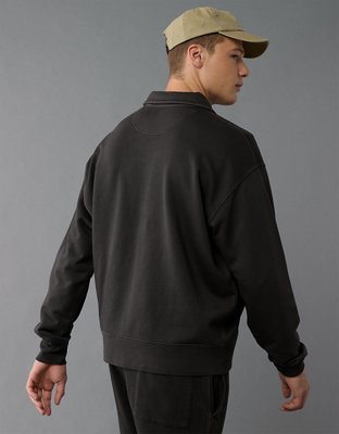 AE Quarter-Zip Polo Collar Sweatshirt