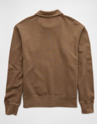 AE Quarter-Zip Polo Collar Sweatshirt