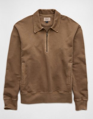 AE Quarter-Zip Polo Collar Sweatshirt