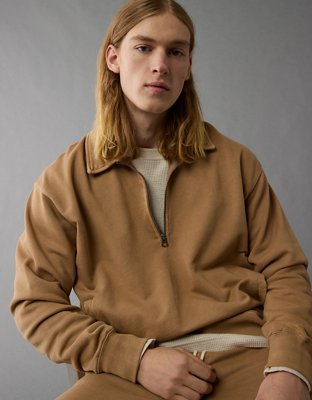 AE Quarter-Zip Polo Collar Sweatshirt