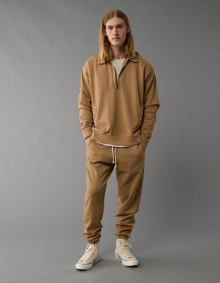 Мужские худи American Eagle AE Quarter-Zip Polo Collar Sweatshirt — фото 5