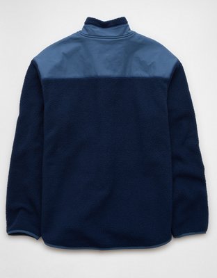 Мужские куртки American Eagle AE Quarter Snap Sherpa Jacket — фото 4