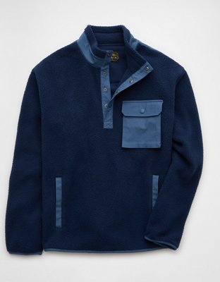 Мужские куртки American Eagle AE Quarter Snap Sherpa Jacket — фото 3