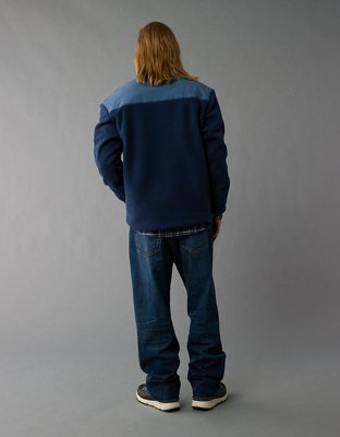 Мужские куртки American Eagle AE Quarter Snap Sherpa Jacket — фото 2