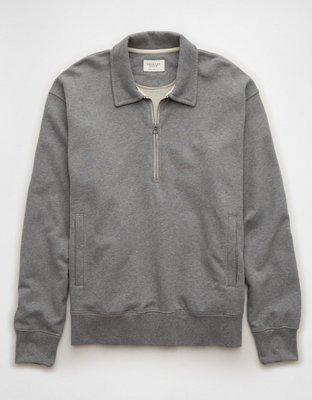 AE Quarter-Zip Polo Collar Sweatshirt