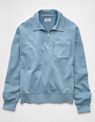 AE Quarter-Zip Polo Collar Sweatshirt